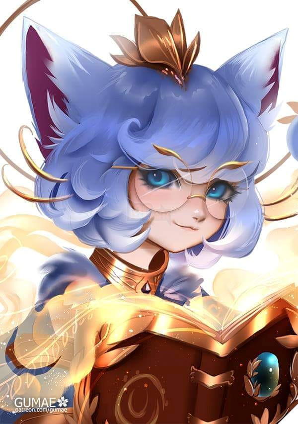 Ngắm nhìn fan-art đẹp ngất ngây của Yuumi, vị tướng sắp ra mắt của LMHT