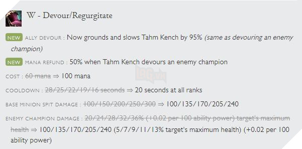 LMHT: Tahm Kench bị nerf cực nặng ở phiên bản 9.9, có khả năng biến mất khỏi Đấu Trường Công Lý