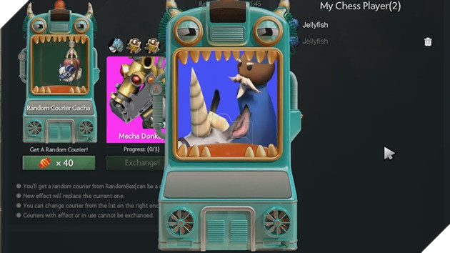 Dota Auto Chess: Tổng hợp tất cả Courrier mà người chơi có thể may mắn quay thưởng