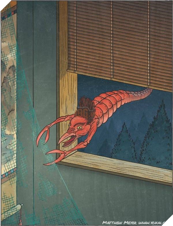 Âm Dương Sư - Sự tích về Amikiri - Võng Thiết con quái vật hình tôm chuyên cắt lưới đánh cá