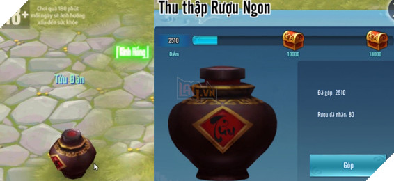 Game thủ Võ Lâm Truyền Kỳ Mobile cùng nhau thu thập rượu