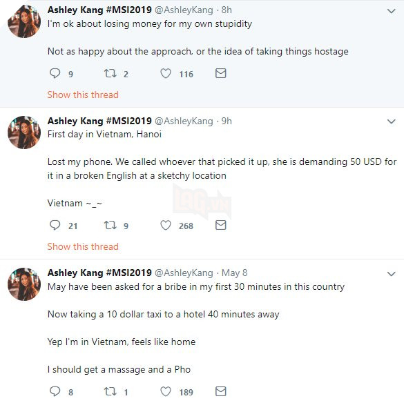 Vừa xuống sân bây tham gia MSI 2019, nữ phóng viên xinh đẹp bị mất điện thoại và đòi tiền chuộc 2