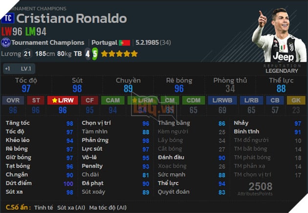 Fifa Online 4: Mùa giải Tournament Champions được cập nhật thẻ và sự trở lại của nhiều huyền thoại 11