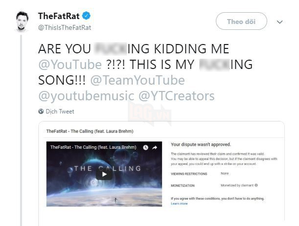 Nháº¡c sÄ© ná»i tiáº¿ng bá» YouTube xÃ³a kÃªnh vÃ¬ nghi ngá» ÄÃ£ Äáº¡o nháº¡c cá»§aâ¦ chÃ­nh mÃ¬nh - áº¢nh 3.