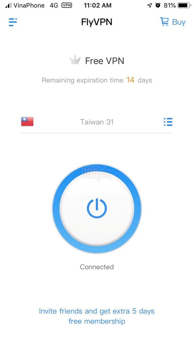 Hướng dẫn Dùng FlyVPN Fake IP Taiwan PUBG Mobile để nhận đồ Free 8