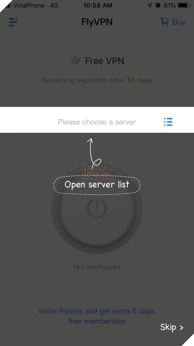 Hướng dẫn Dùng FlyVPN Fake IP Taiwan PUBG Mobile để nhận đồ Free 4