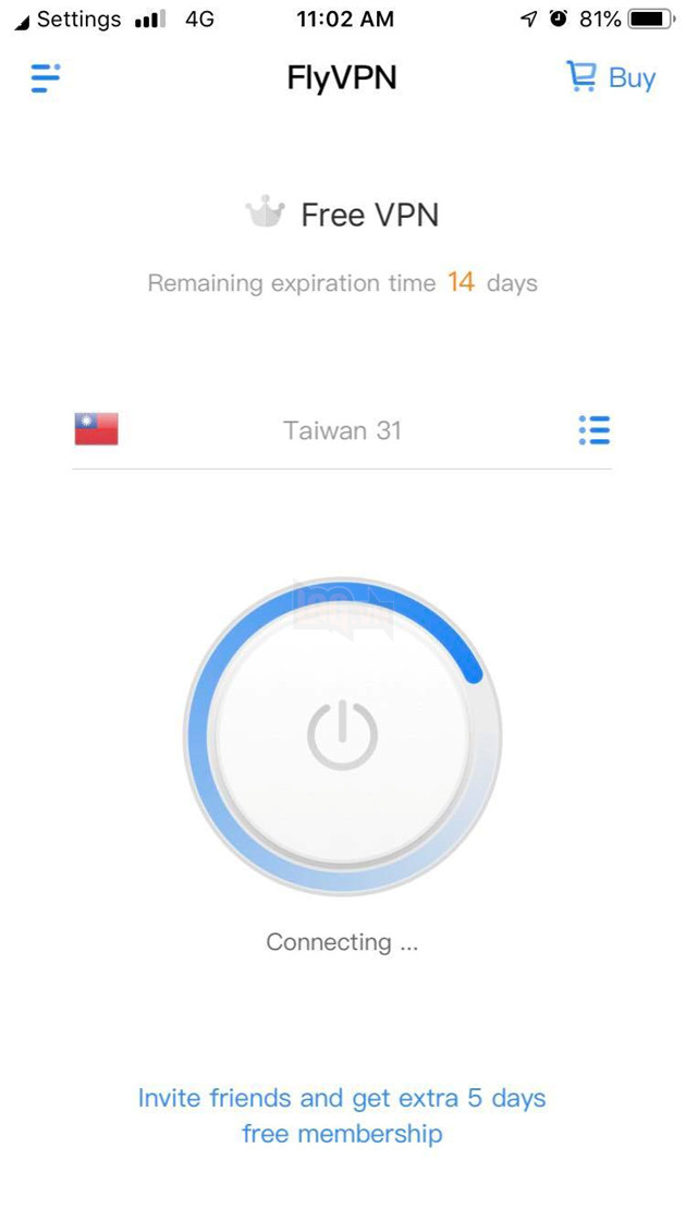 Hướng dẫn Dùng FlyVPN Fake IP Taiwan PUBG Mobile để nhận đồ Free 7