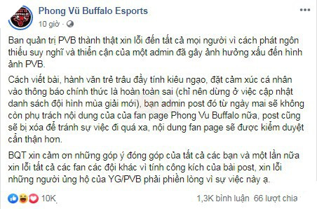 Phong Vũ Buffalo đăng đàn xin lỗi nhưng vẫn bị chỉ trích vì không xin lỗi Tinikun 3