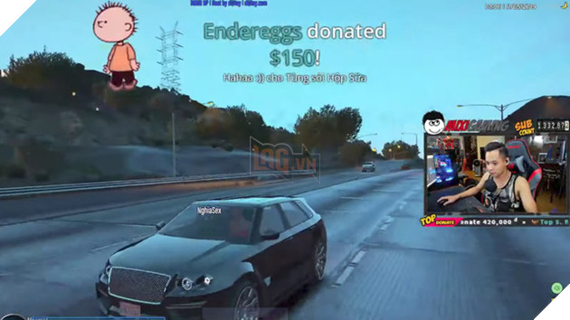 Độ Mixi sốc tới óc khi được đại gia donate tận 50 triệu đồng