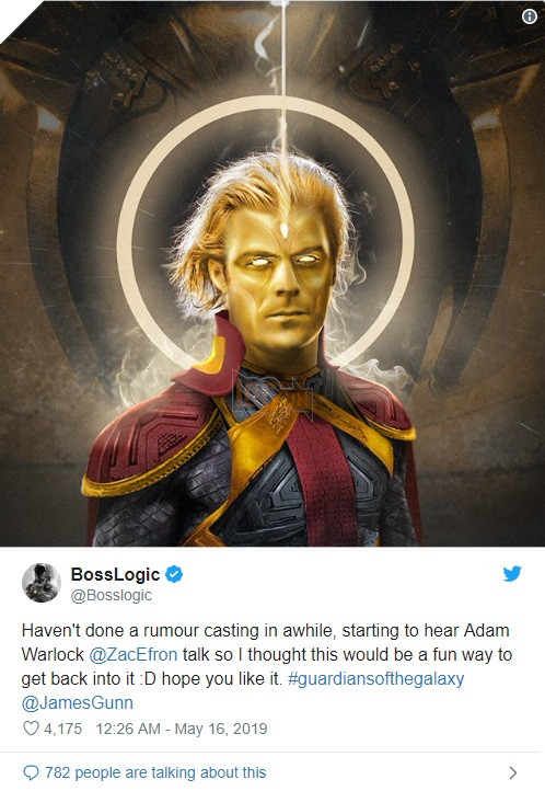Zac Efron được đồn đoán sẽ vào vai diễn Adam Warlock trong Vũ trụ điển ảnh Marvel 2