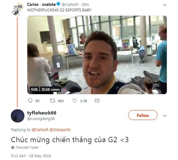 LMHT: Game thủ Việt ăn mừng điên cuồng trước chiến thắng của G2 - Tự hào những người con xa xứ - Ảnh 6.