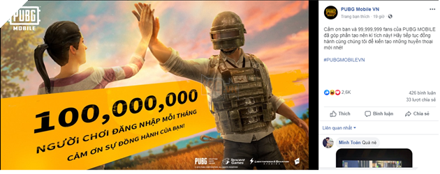 PUBG Mobile: Cán mốc 100 triệu người chơi, tương tác mỗi tháng 