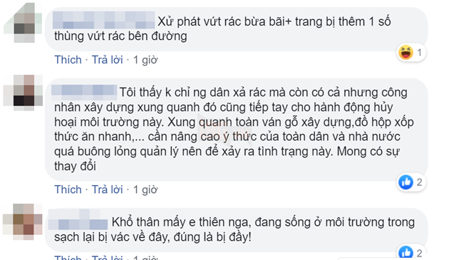 
Cư dân mạng bày tỏ bức xúc về tình trạng rác thải và ý thức kém của một bộ phận người dân.