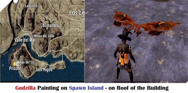 PUBG Mobile: Hướng dẫn tìm vị trí ảnh Godzilla dễ tìm và chính xác nhất 5