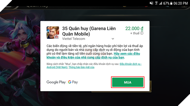 Hướng dẫn chi tiết cách nạp tiền Liên Quân mobile giá rẻ đơn giản và an toàn 18