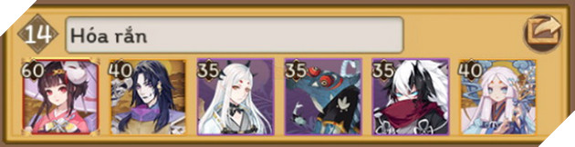 Âm Dương Sư: Hướng dẫn đội hình PvP với Bát Kỳ Đại Xà cực bá đạo rank cao 3