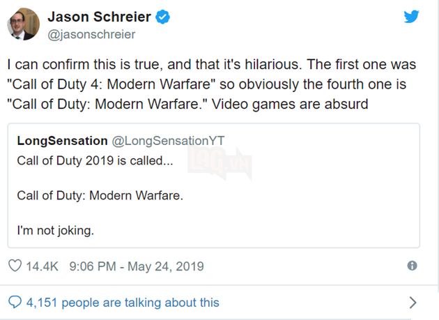 Call of Duty 2019: Có thể sẽ là Modern Warfare.. một dạng soft reboot