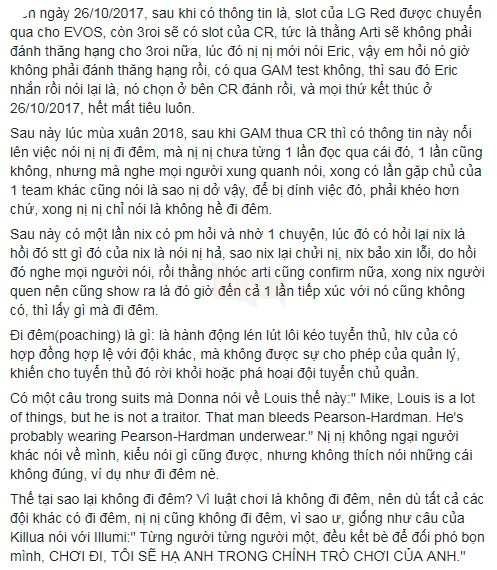 Tinikun phản bác chuyện đi đêm với những tuyển thủ khác, phản đối chuyện lách luật 3