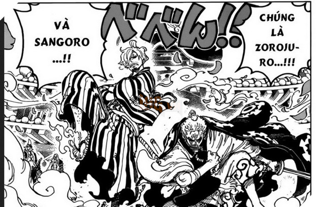 Spoilers One Piece Chap 944 chính thức: Cả đoàn Mũ Rơm đại chiến quân Orochi