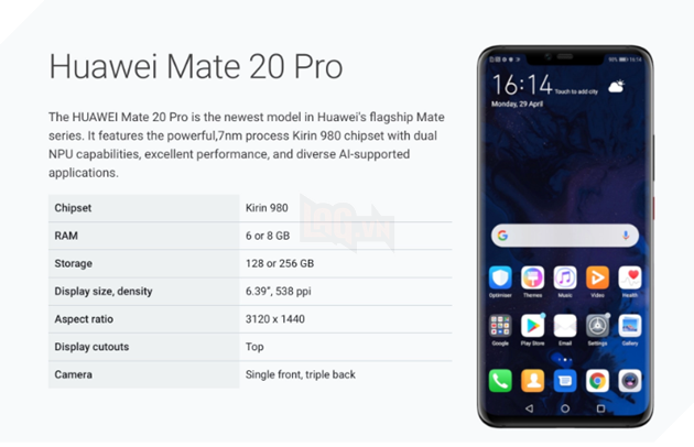 Huawei: Google bất ngờ được đưa Huawei Mate 20 Pro trở lại Android Q beta 2