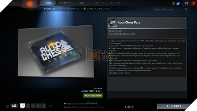 Dota Auto Chess - Cập nhật 1 tháng 6, bổ sung Winter Wyvern và Auto Chess Custom Pass, Nerf nhẹ Sven