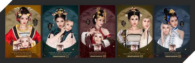 Trọn bộ cosplay mặt nạ độc đáo của các phi tần ở 360mobi Cung Đình Kế