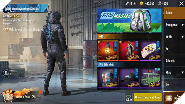 PUBG Mobile: Ra mắt trang phục mới được lấy ý tưởng từ Chúa tể Godzilla  3