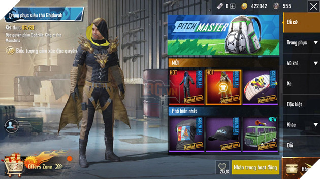 PUBG Mobile: Ra mắt trang phục mới được lấy ý tưởng từ Chúa tể Godzilla  4