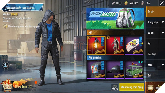 PUBG Mobile: Ra mắt trang phục mới được lấy ý tưởng từ Chúa tể Godzilla  2