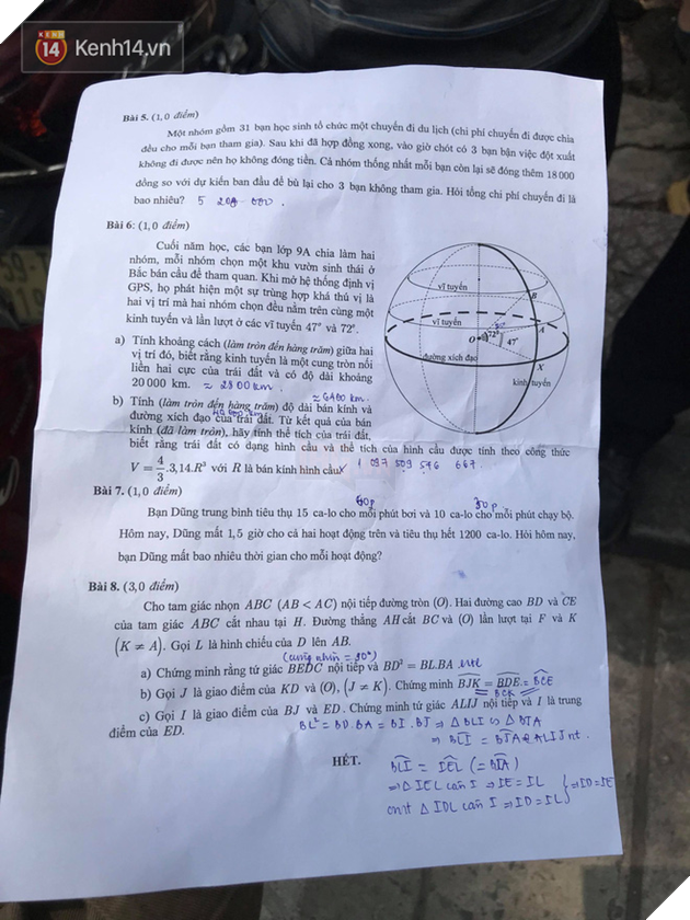 Đáp án môn Toán vào lớp 10 tại TP HCM năm 2019 - Ảnh 8.