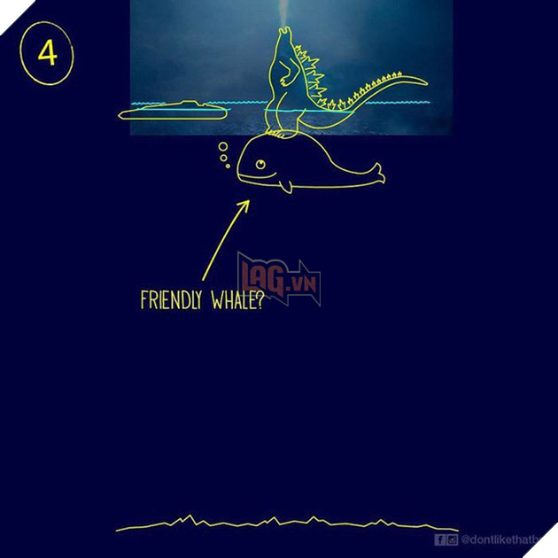 Làm sao mà Godzilla cao 120 mét lại có thể nổi giữa đại dương sâu cả nghìn mét như thế? 5