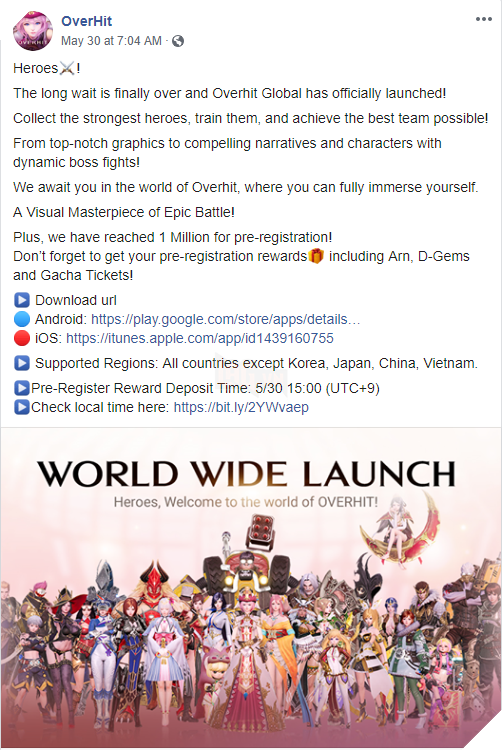 Overhit mở phiên bản quốc tế nhưng lại cấm Việt Nam vào chơi 2