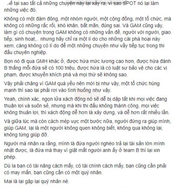 LMHT: Tinikun hé lộ lý do khiến GAM Esports phải xuống tay với Spot 3