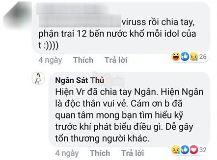 Cư dân mạng dậy sóng trước tin đồn Ngân Sát Thủ chia tay Viruss sau 4 năm hẹn hò - Ảnh 2.