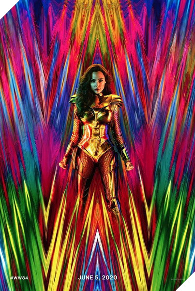 Wonder Woman với full Giáp Hoàng Kim trên poster phim Wonder Woman 84 mới nhất 2
