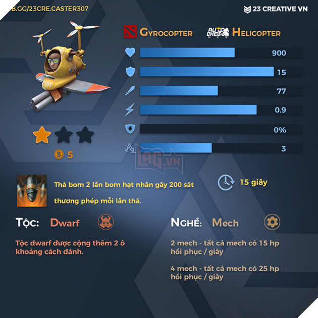 Auto Chess Mobile - Tổng hợp toàn bộ chỉ số, tộc, hệ của các quân cờ trong game 53