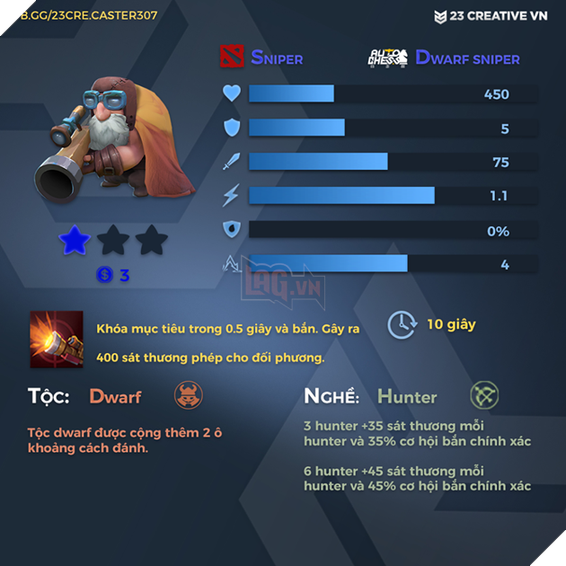 Auto Chess Mobile - Tổng hợp toàn bộ chỉ số, tộc, hệ của các quân cờ trong game 54