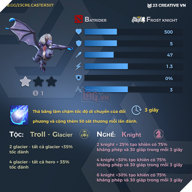 Auto Chess Mobile - Tổng hợp toàn bộ chỉ số, tộc, hệ của các quân cờ trong game 55