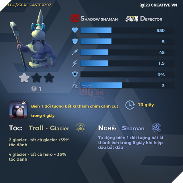 Auto Chess Mobile - Tổng hợp toàn bộ chỉ số, tộc, hệ của các quân cờ trong game 57