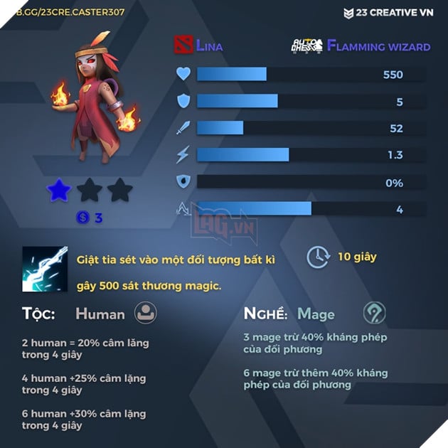 Auto Chess Mobile - Tổng hợp toàn bộ chỉ số, tộc, hệ của các quân cờ trong game 11