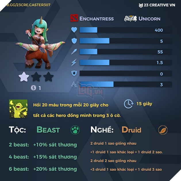 Auto Chess Mobile - Tổng hợp toàn bộ chỉ số, tộc, hệ của các quân cờ trong game 2