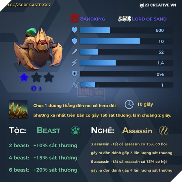 Auto Chess Mobile - Tổng hợp toàn bộ chỉ số, tộc, hệ của các quân cờ trong game 4