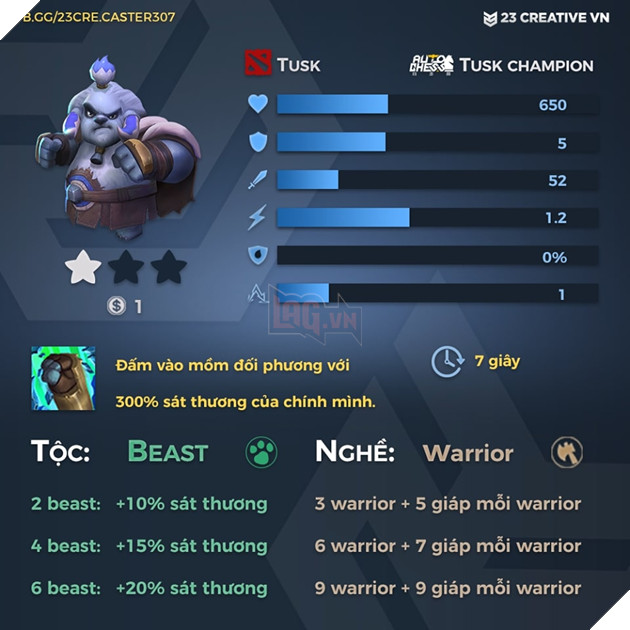 Auto Chess Mobile - Tổng hợp toàn bộ chỉ số, tộc, hệ của các quân cờ trong game 6