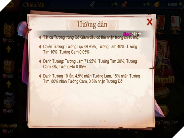 Danh Tướng 3Q VNG: Hướng dẫn chi tiết cách kiếm tướng cam đơn giản nhất 5