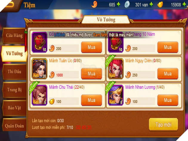 Danh Tướng 3Q VNG: Hướng dẫn chi tiết cách kiếm tướng cam đơn giản nhất 4