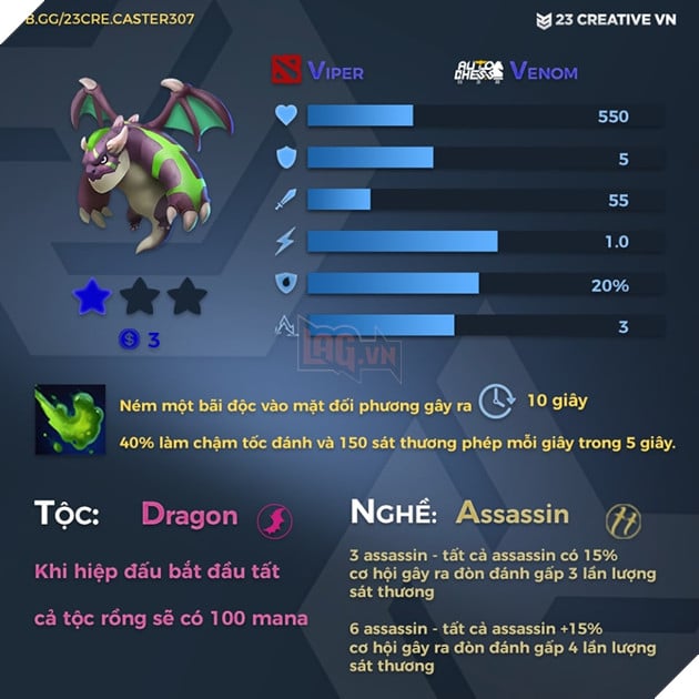 Auto Chess Mobile - Tổng hợp toàn bộ chỉ số, tộc, hệ của các quân cờ trong game 7