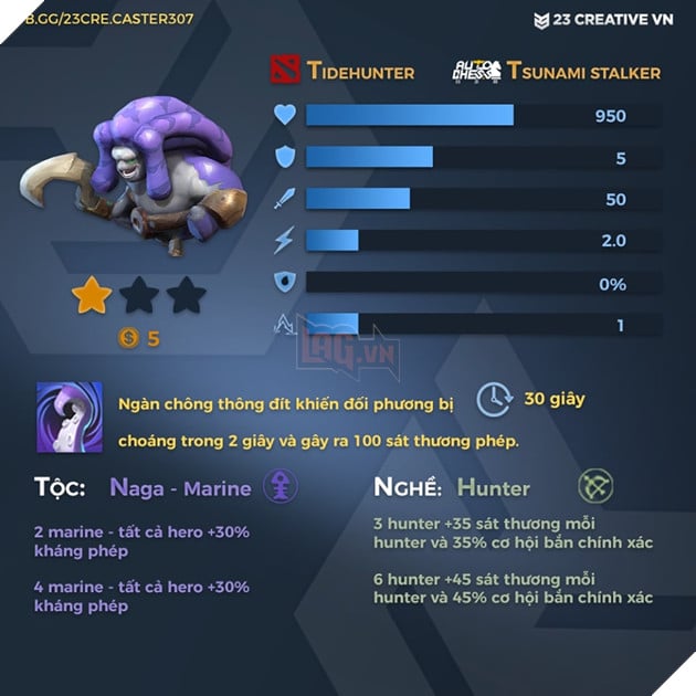 Auto Chess Mobile - Tổng hợp toàn bộ chỉ số, tộc, hệ của các quân cờ trong game 43