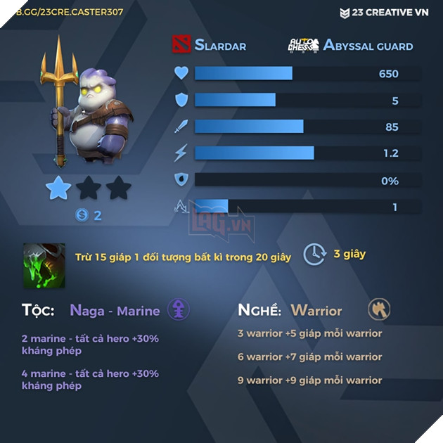 Auto Chess Mobile - Tổng hợp toàn bộ chỉ số, tộc, hệ của các quân cờ trong game 45