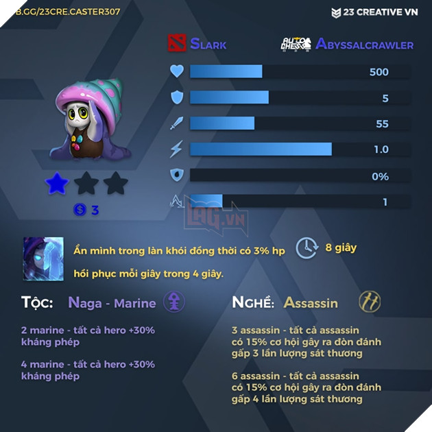 Auto Chess Mobile - Tổng hợp toàn bộ chỉ số, tộc, hệ của các quân cờ trong game 46