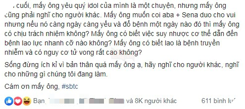 Quản lý của SBTC lên tiếng bác bỏ tin đồn về việc Sena bị cả một tập thể cô lập 6